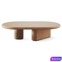 Prof Dea Oval Coffee Tables 3D Model Vray, Corona