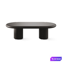 Prof Dea Oval Coffee Tables 3D Model Vray, Corona