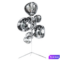 Melt Floor Stand Chandelier by Tom Dixon 3D Model Corona