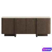 Sideboard oak wood Liam Room 3D Model Corona