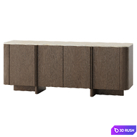 Sideboard oak wood Liam Room 3D Model Corona