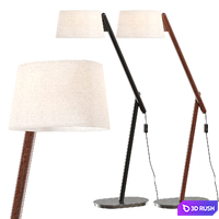 Lampatron CRANE WOOD floor light 3D Model Corona