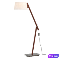 Lampatron CRANE WOOD floor light 3D Model Corona