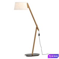 Lampatron CRANE WOOD floor light 3D Model Corona