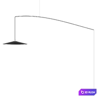 Luceplan Koine Floor Lamp 3D Model Vray, Corona