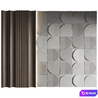 Wall Panel Decor 331 3D Model Vray, Corona