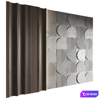 Wall Panel Decor 331 3D Model Vray, Corona