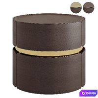Toshi bedside table 3D Model Vray, Corona
