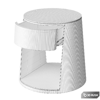 Bedside table Cosmorelax Seville 3D Model Corona