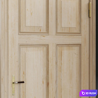 Door vintage refurbished 3D Model Vray