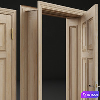 Door vintage refurbished 3D Model Vray