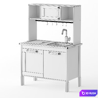Children kitchen DUKTIG 3D Model Vray