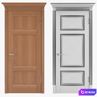 Classic interior doors 01 3D Model Vray