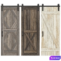 Interior doors 3D Model Vray, Corona