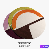 Amini Rugs_515 3D Model Vray, Corona