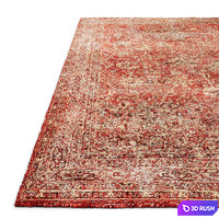 Almira Hand-Knotted Wool Rug RH 3D Model Vray