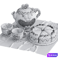 LeapFrog Tea Set 3D Model Corona