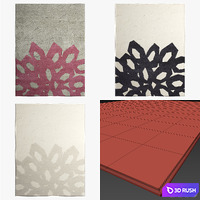 Kvadrat Rugs_648 3D Model Vray, Corona