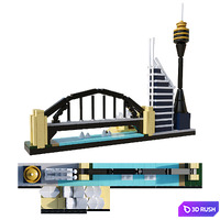 LEGO Sydney 3D Model Corona