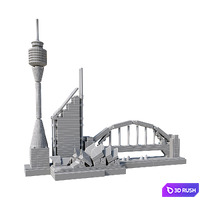 LEGO Sydney 3D Model Corona