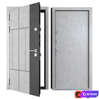 Entrance metal door Arcadia (Zimen) 3D Model Vray, Corona