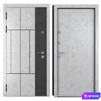 Entrance metal door Arcadia (Zimen) 3D Model Vray, Corona