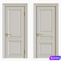 Classic interior doors 3D Model Corona