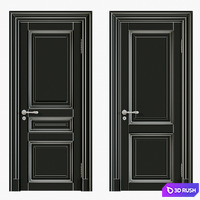 Classic interior doors 3D Model Corona