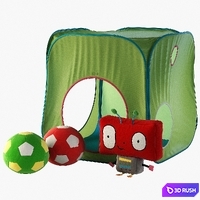 Ikea toys set 3D Model Vray, Corona