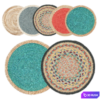 Round jute rug 2 3D Model Vray, Corona
