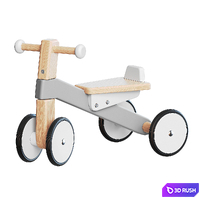 Bajo Wooden Cycle First Trike 3D Model Corona