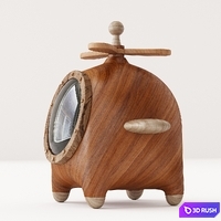 Wooden Jewelry Box Aircraftt 3D Model Corona