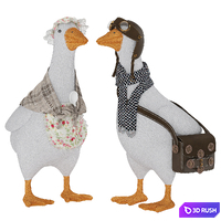 Knitted Geese 3D Model Vray, Corona