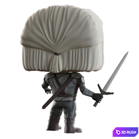 Figurine The Witcher Funko Pop 3D Model Vray, Corona