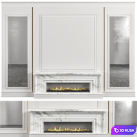 Firepalce No4 3D Model Vray, Corona