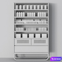 Cosmetic set with chest of drawers and shelves 2 3D Model Vray, Corona