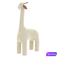 Restoration Hardware Oversized Wool Felt Giraffe - Ivory 3D Model Corona