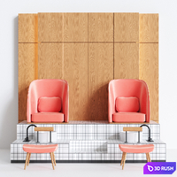Podium for Pedicure Set # 1 3D Model Vray, Corona