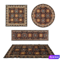 Rugs 3D Model Vray, Corona
