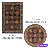 Rugs 3D Model Vray, Corona