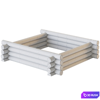 log cabin 3D Model Corona