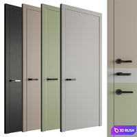 Modern Doors Set 98 3D Model Vray, Corona