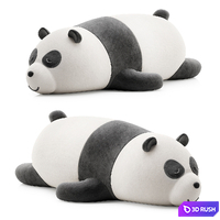 Sleeping Panda Plush Toy 3D Model Vray, Corona