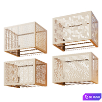 Baskets for air conditioning on the facade 3 3D Model Vray, Corona
