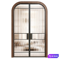 Art deco door - Interior door 250 - Sliding glass door 3D Model Vray, Corona