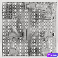 Equipment 10 Work Tools 2 3D Model Vray, Corona