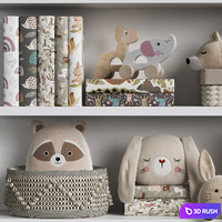 Kids Room Decor 151 3D Model Vray