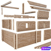 High Glued Laminated Timber 3D Model Corona
