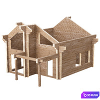 High Glued Laminated Timber 3D Model Corona