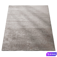 Anders Dusty Rose Pink Area Rug 3D Model Corona